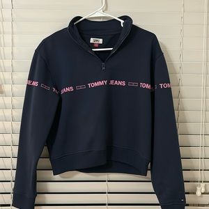 Tommy Jeans Navy Quarter Zip